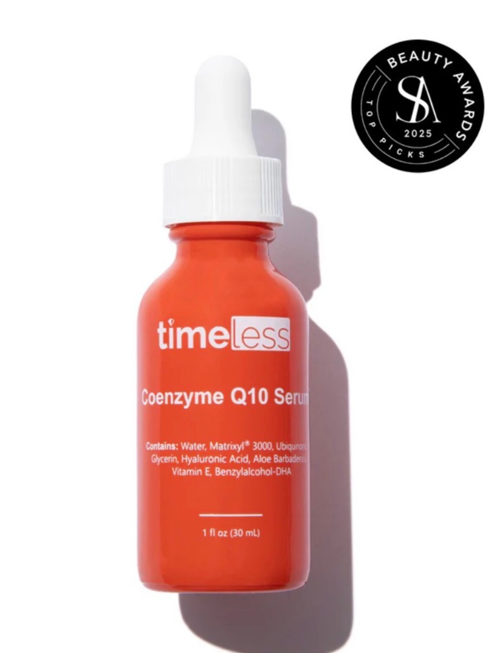 Timeless Skincare Coenzyme Q10 + Peptides Serum 1 fl oz.
